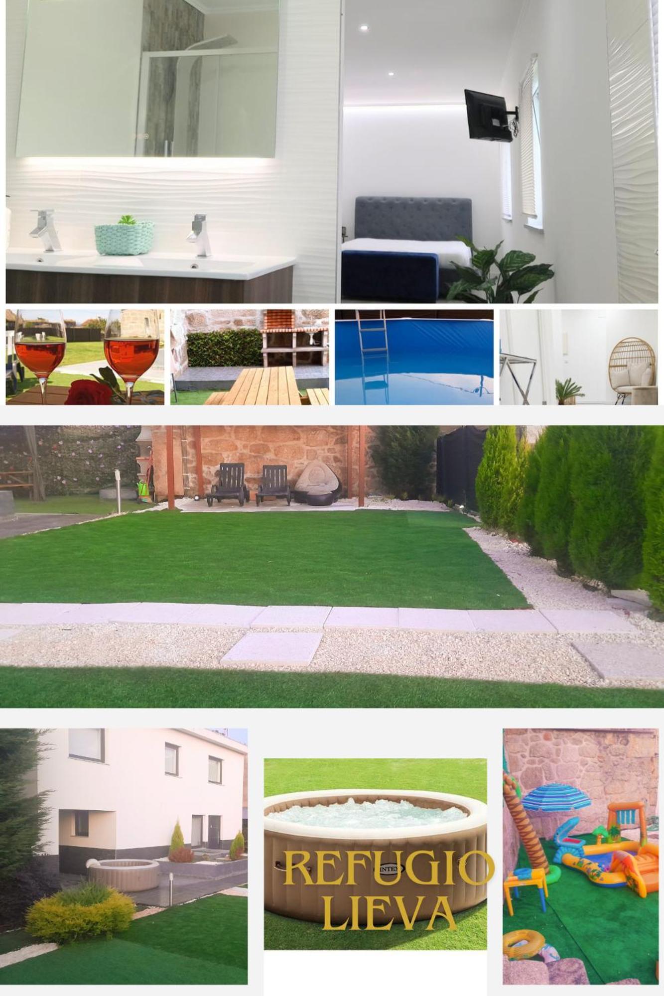 Casa Incrivel Refugio Lieva ,Piscina , Jacuzzi Exterior E Zona Kids Lägenhet Nelas Exteriör bild